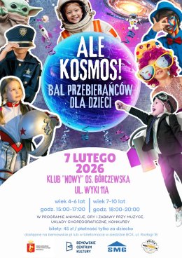 „ALE KOSMOS” Bal przebierańców dla dzieci - grupa 4-6 lat