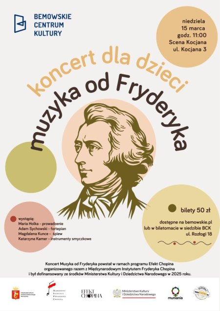 Koncert dla dzieci „Muzyka od Fryderyka"